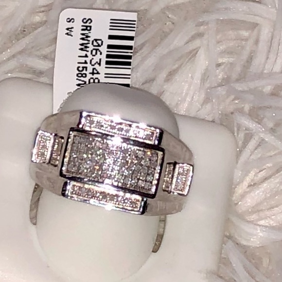 Real diamond iced out mens custom made ring, not fake not lab free appraisal HOT - Picture 3 of 7